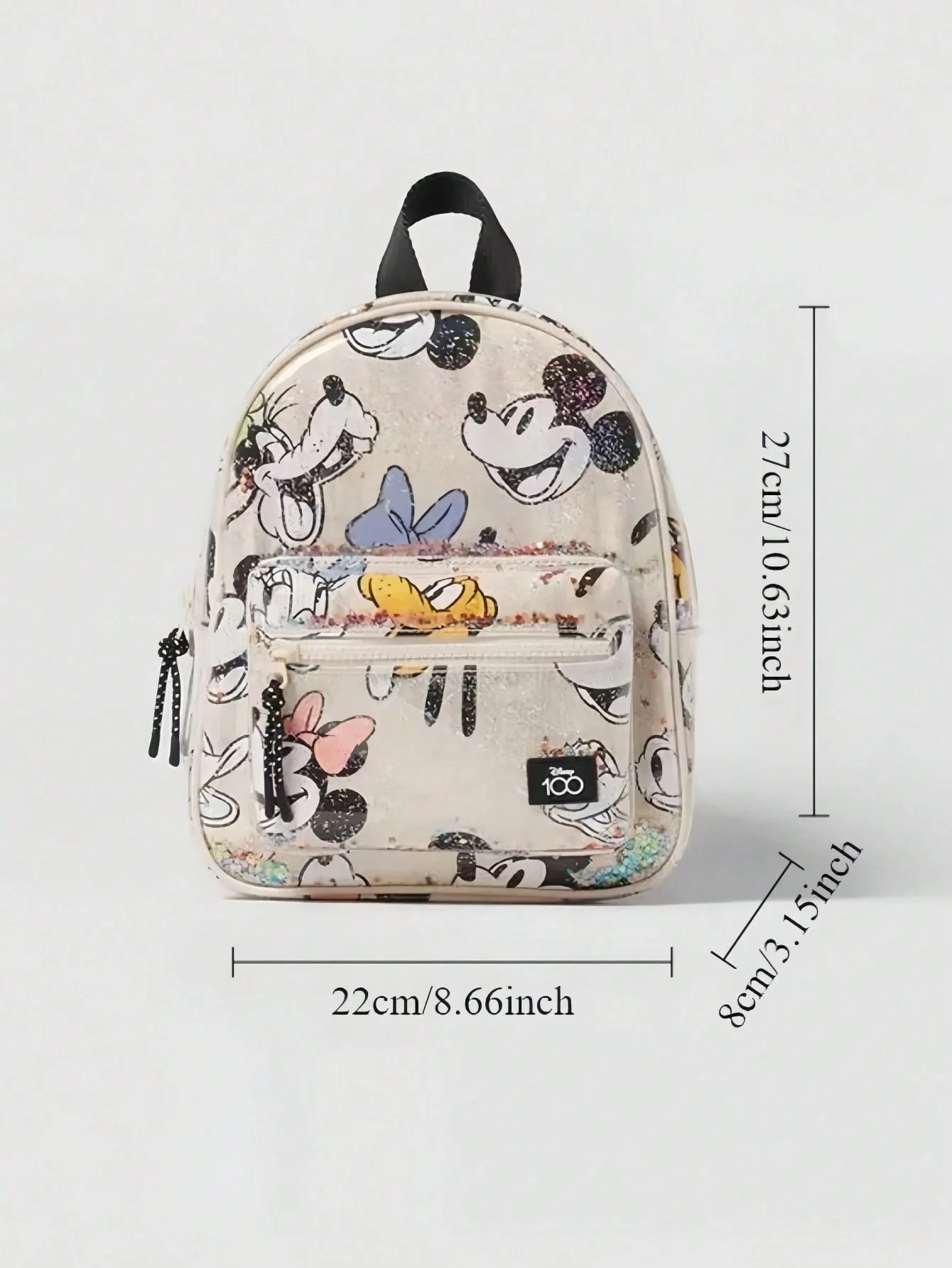 Sac à dos dessin animé Disney Mickey Mouse, sac d'école en toile Minnie pour femmes, sac à dos de grande capacité à la mode