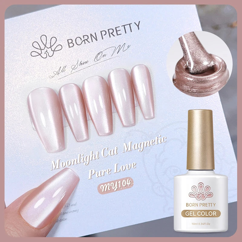 Vernis à ongles magnétique gel BORN PRETTY 10 ml Argent Clair de Couleur Chat - Accessoires pour les ongles - Vernis semi-permanent pour ongles d'automne et d'hiver