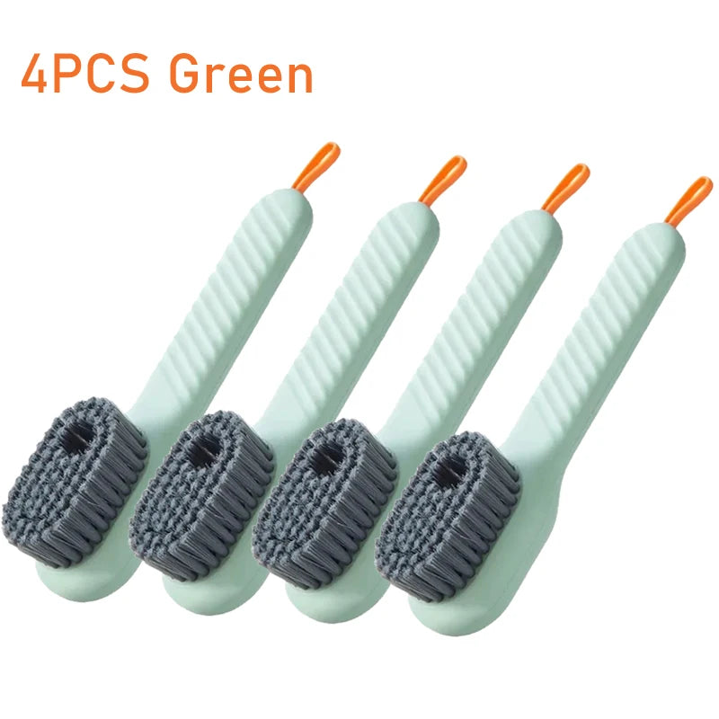 Cleaning Brush Soft Bristled Liquid Shoe Brush Long Handle Brush Clothes Brush Shoe Clothing Board Brush Household Cleaning Tool