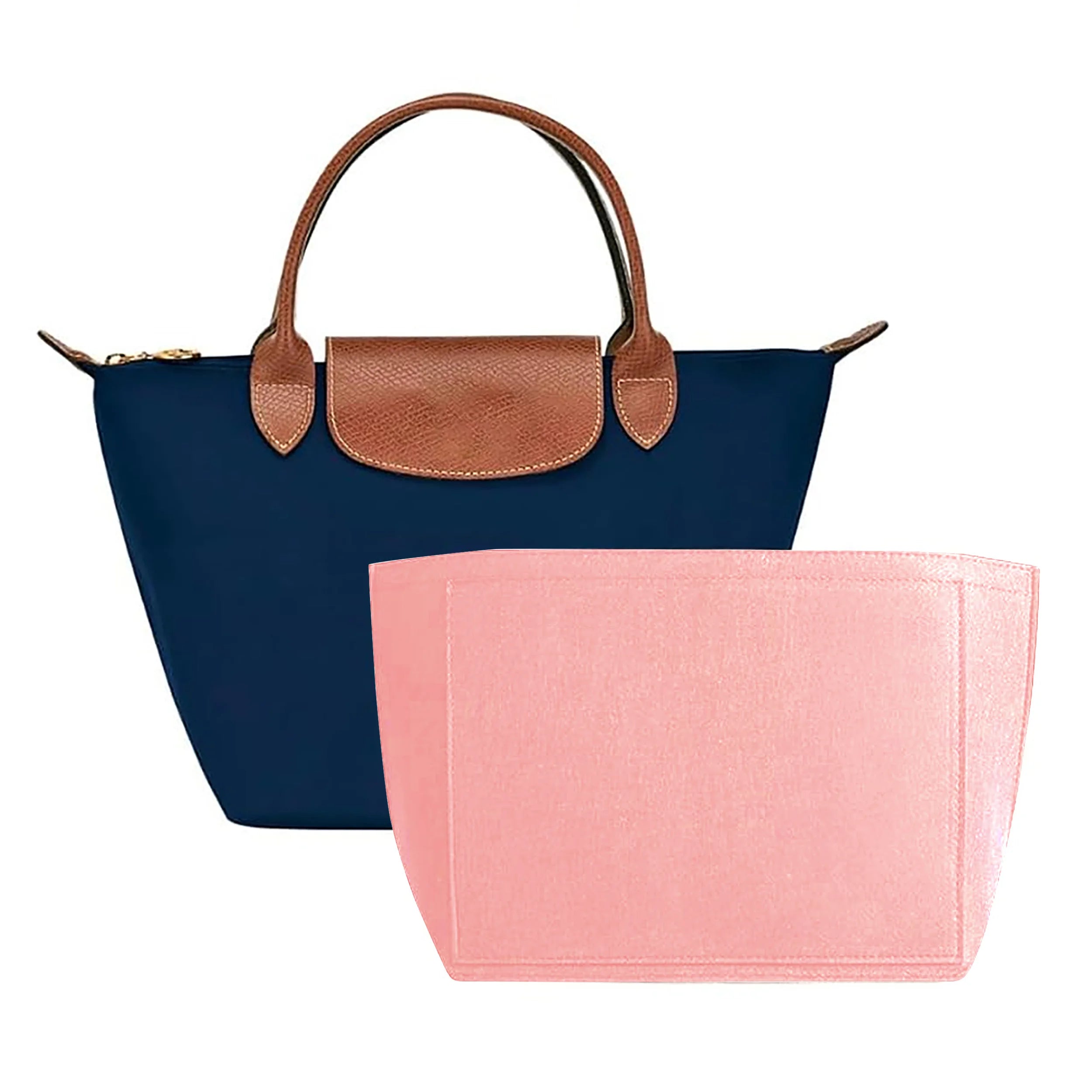 Sac à insertion en feutre adapté au sac à main Longchamp, sac de doublure en tissu feutré, sac de maquillage, Support de voyage, organisateur de sac à main Portable