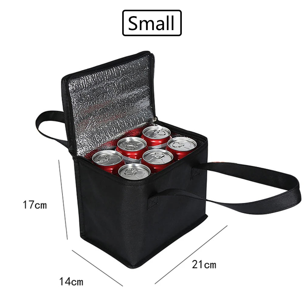 Sac isotherme Portable pour déjeuner, sac isotherme pliable pour pique-nique, sac thermique pour aliments, porte-boissons, sacs isolés, sac de livraison de bière