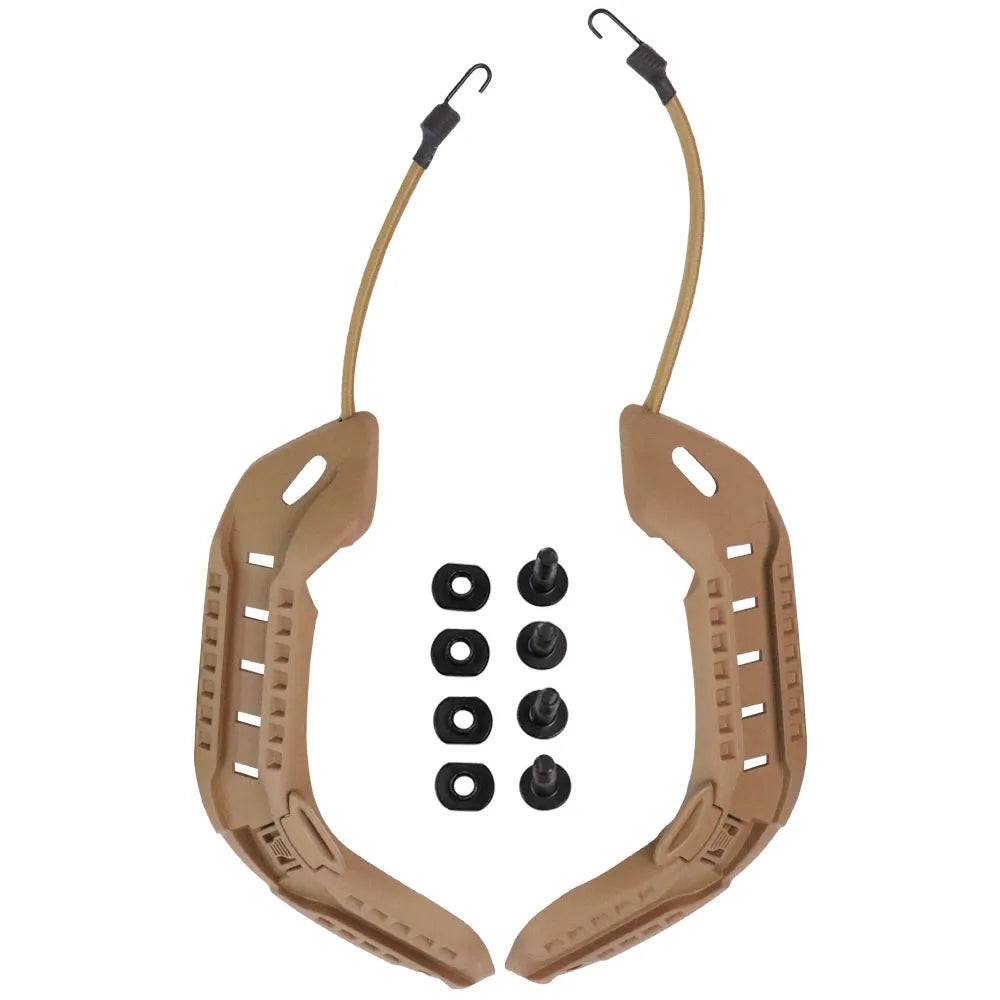 Adaptateur de montage sur rail pour casque BOOIU FAST, rail latéral pour casque d'entraînement tactique avec base de fixation pour cordon, accessoire disponible en 5 couleurs (S-31)