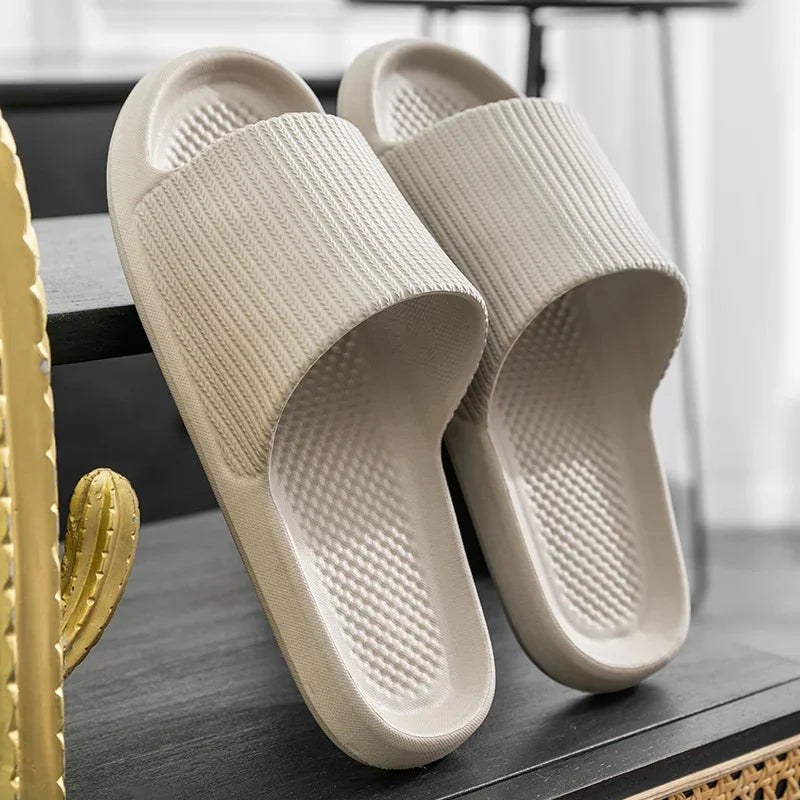 Soft Sole Massage Shower Shoes for Women Men Couples Waterproof Non-slip Home Leisure Fashion Bathroom Slippers