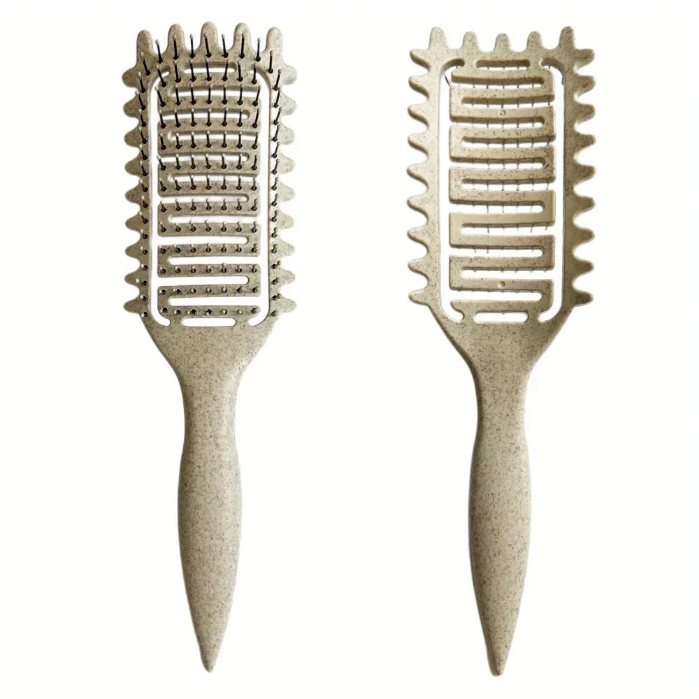 Brosse à cheveux démêlante ajourée pour définir les boucles, peigne pour cheveux emmêlés et bouclés, façonnant les boucles, outils de coiffure