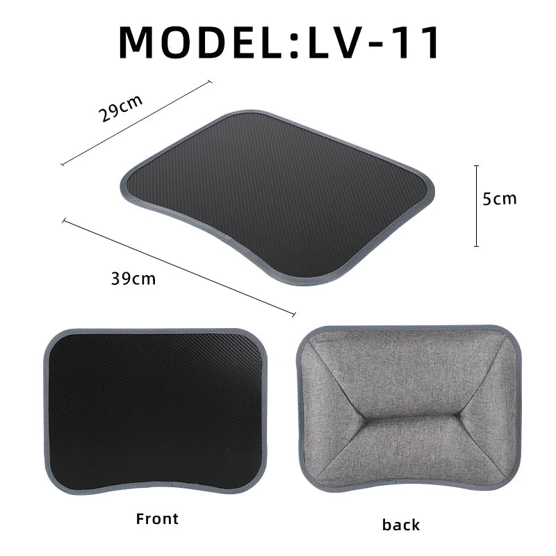 Bureau multifonctionnel pour ordinateur portable MUMUCC avec coussin et garni de particules de mousse, petite table d'appoint, grand tapis de souris rigide