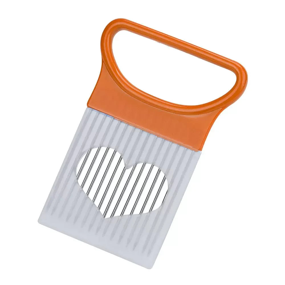 Support de coupe d'oignon en acier inoxydable, trancheur d'aliments, Assistant de coupe d'oignon de tomate, fourchette de coupe de légumes, Gadgets de cuisine