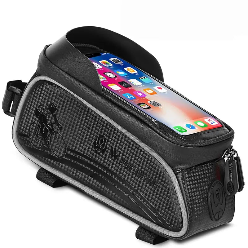 Sacoche de vélo WEST BIKING, sacoche de cadre avant étanche pour téléphone 6,5 pouces avec écran tactile, idéale pour VTT et vélo de route.