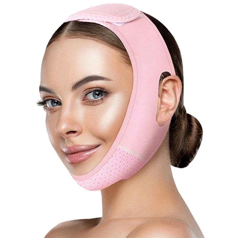 Masque en V réutilisable, correcteur de double menton, patch pour menton, mentonnière, ceinture en V, masque facial en V pour visage relâché