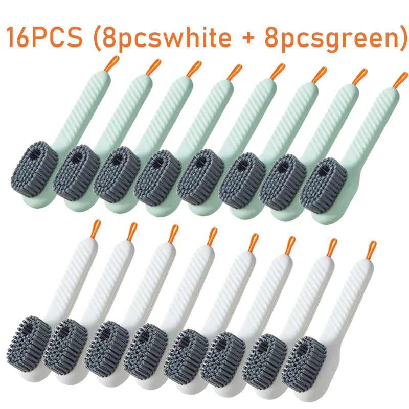 Cleaning Brush Soft Bristled Liquid Shoe Brush Long Handle Brush Clothes Brush Shoe Clothing Board Brush Household Cleaning Tool