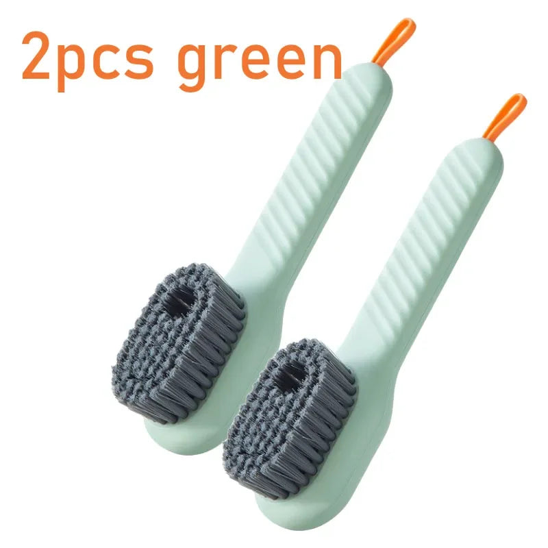 Cleaning Brush Soft Bristled Liquid Shoe Brush Long Handle Brush Clothes Brush Shoe Clothing Board Brush Household Cleaning Tool