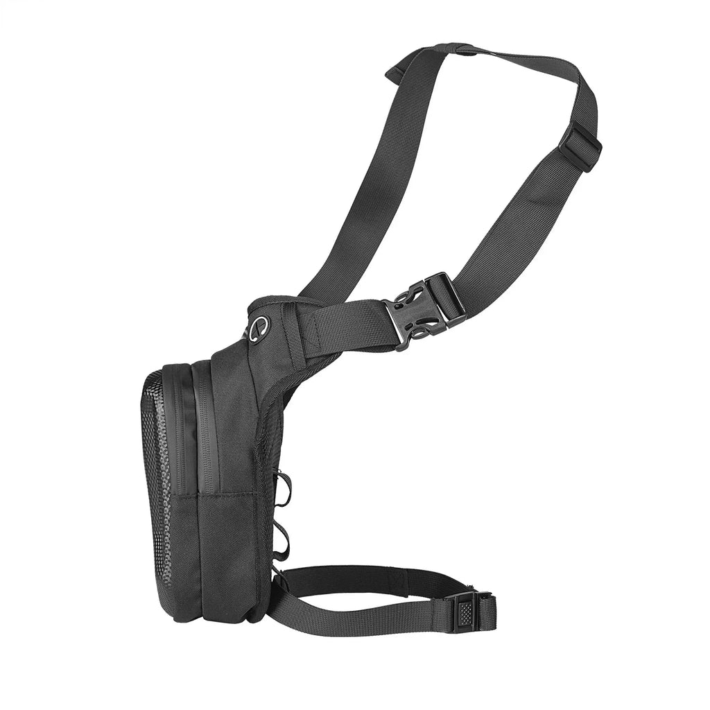 Sacoche de jambe pour homme, idéale pour la moto, le camping, les loisirs, les voyages, la randonnée, l'alpinisme et les activités de plein air. Sacoche de ceinture imperméable avec poche