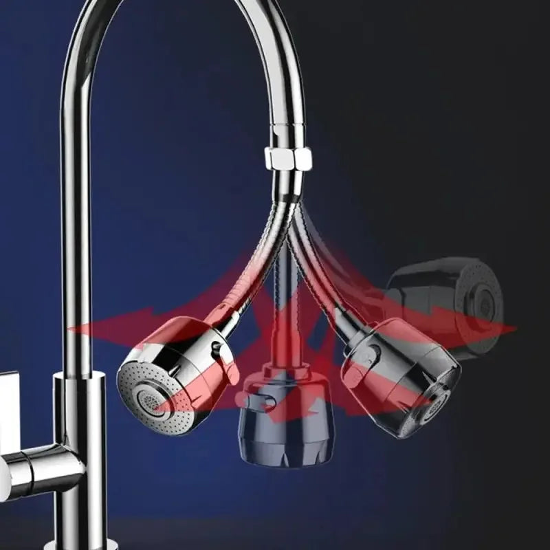 Universal Kitchen Faucet Adapter 2/3 Modes 360 Rotation Water Saving Spray Tap Nozzle with Filter Extenders Kitchen Gadgets