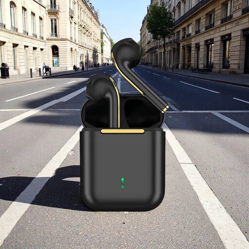 Écouteurs sans fil J18 TWS, écouteurs Bluetooth 5.3 longue durée de lecture, appel vocal avec suppression du bruit, pour les jeux, les affaires et les sports