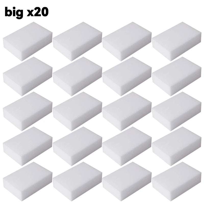 Lot de 5 ou 50 éponges magiques en mélamine, nettoyantes et ultra-absorbantes, pour la cuisine et la salle de bain, outils de nettoyage et produits ménagers