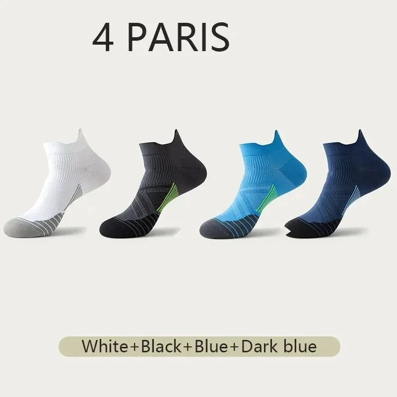 1 paire de chaussettes confortables et respirantes en coton pour hommes, chaussettes d'été pour hommes