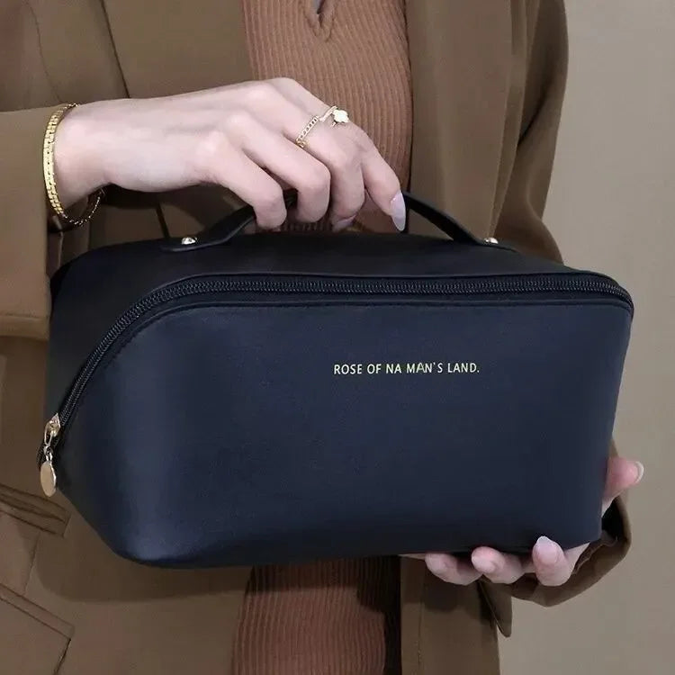 Organisateur de maquillage, trousse de toilette féminine, trousse de maquillage, pochette de rangement, boîte de luxe pour dame, sac à cosmétiques, sac de rangement pour voyage à fermeture éclair