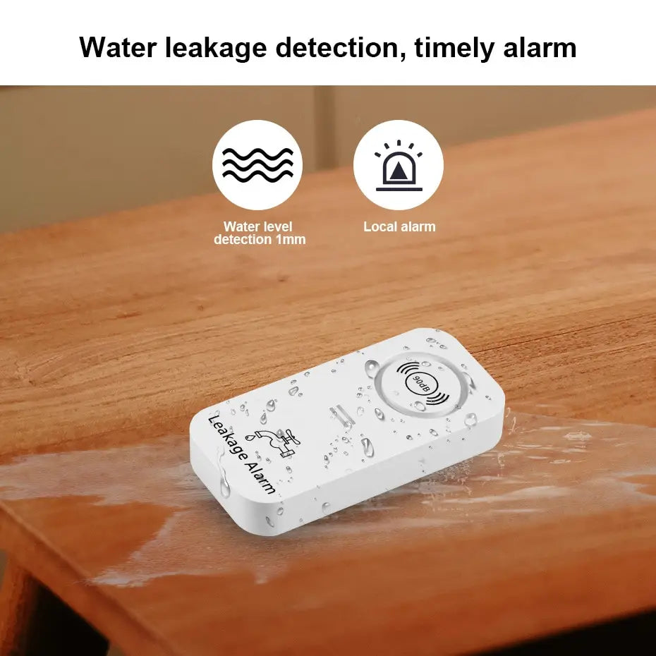 Capteur d'eau sans fil KERUI, alarme 90 dB, détecteur de fuites d'eau, surveillance des fuites et alarme d'écoulement pour cuisine, salle de bain et sous-sol