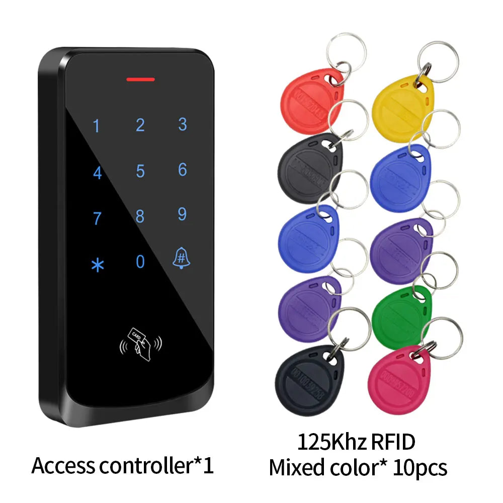 Clavier de contrôle d'accès tactile rétro-éclairé, étanche IP68, RFID 125KHz EM, clavier d'accès extérieur, ouvre-porte, lecteur Wiegand