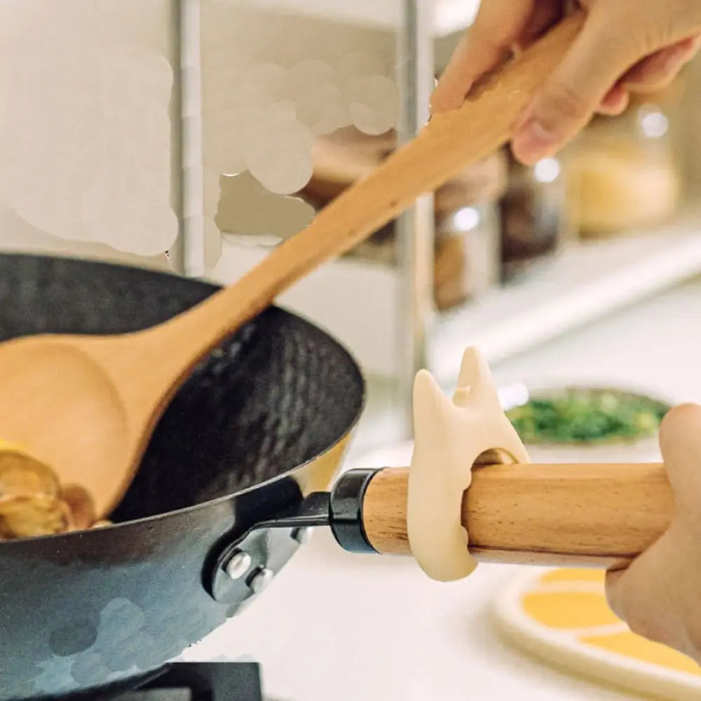 Pinces de rangement multifonctionnelles en silicone pour casseroles, poêles, cuillères, louches et spatules