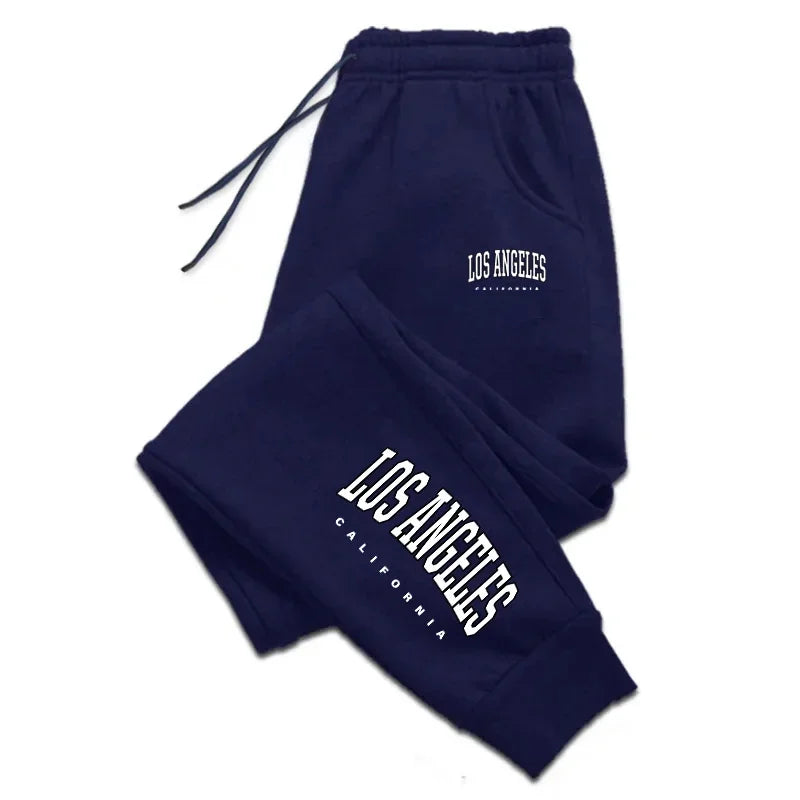 Los Angeles femmes hommes pantalons de survêtement taille élastique décontracté extérieur pantalons de Jogging de haute qualité mode polyvalent pantalon de Sport