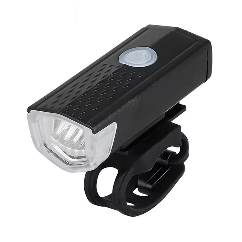 MTB Bike Front Lights USB LED Rechargeable Waterproof Mountain Bike Headlight Bicycle Safety Warning Light Cycling Accessories