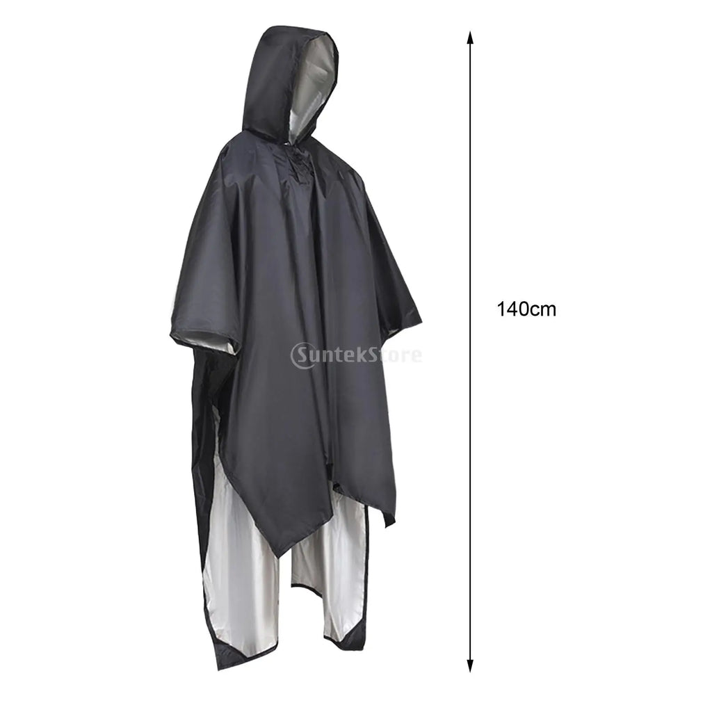 Poncho imperméable réutilisable, bâche légère, abri pour adulte, unisexe, sac à dos multifonctionnel pour la randonnée et les activités de plein air