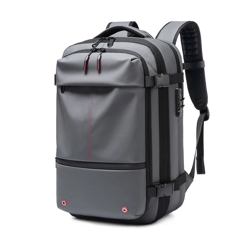 Voyage hommes 17 pouces sac à dos pour ordinateur portable compression sous vide sac à dos affaires grande capacité école sac à dos étendre sac à dos en plein air