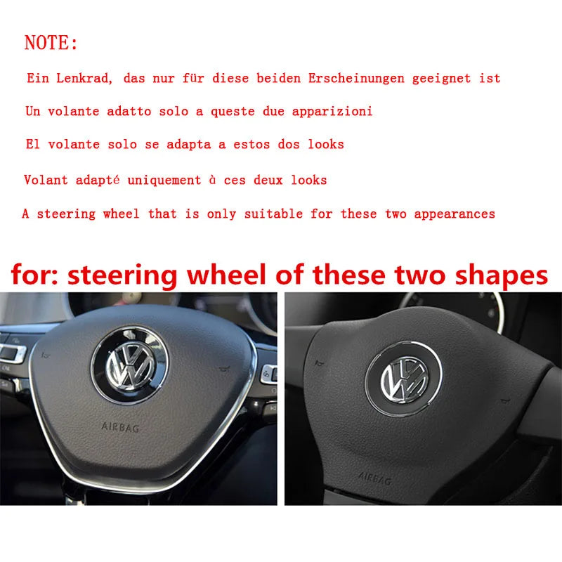 Étui décoratif pour volant Ceyes Car Styling, emblème circulaire, accessoire de style pour Volkswagen VW Golf 4 5 Polo Jetta Mk6
