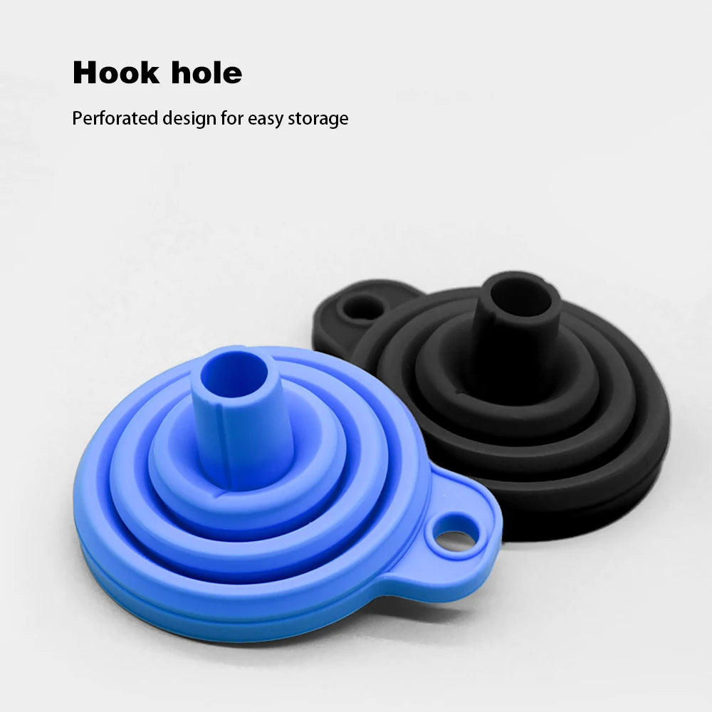 Entonnoir de moteur universel en Silicone pour voiture, liquide de lavage, changement de liquide, pliable, Portable, huile moteur automobile, entonnoir de changement d'essence