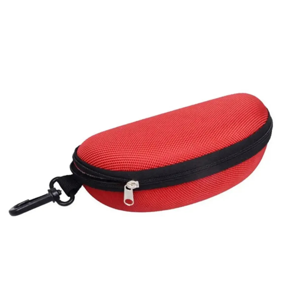 Étui à lunettes de soleil Portable, 1 pièce, protecteur en tissu Oxford dur EVA, étui à lunettes à fermeture éclair avec mousqueton, accessoires pour lunettes unisexes