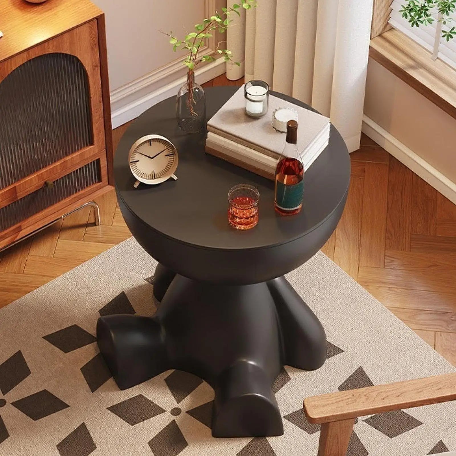 Table d'appoint créative, table de chevet plate, étagère latérale pour canapé, chambre, balcon, mini-table mobile, petite table pour appartement, thé
