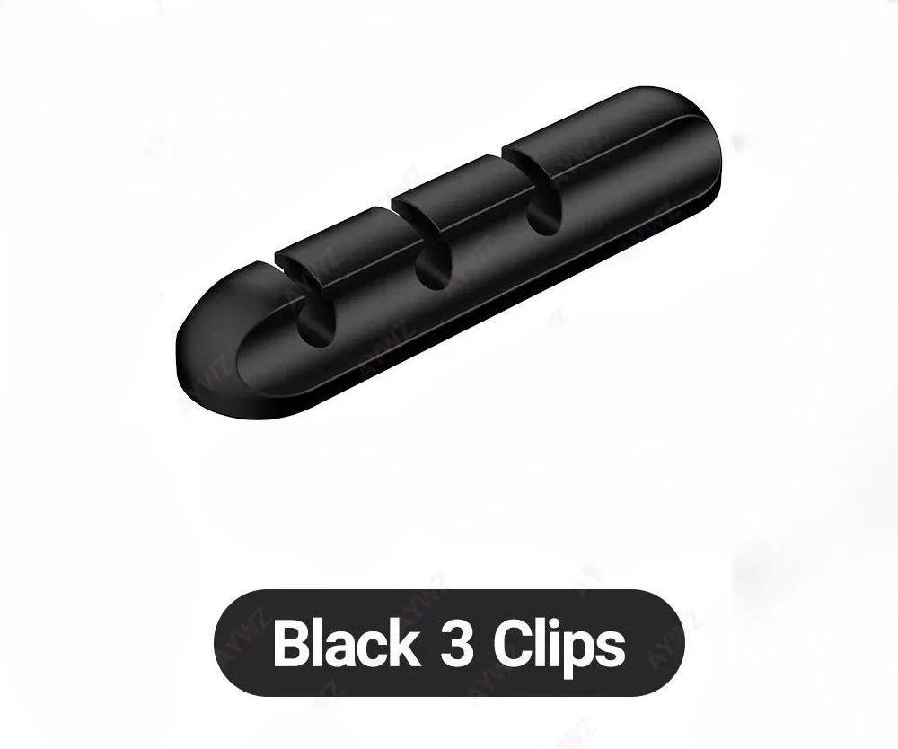 En gros Clips support de câble pour souris, casque, organisateur de fil, organisateur de câble, enrouleur de câble USB en Silicone, gestion bien rangée de bureau