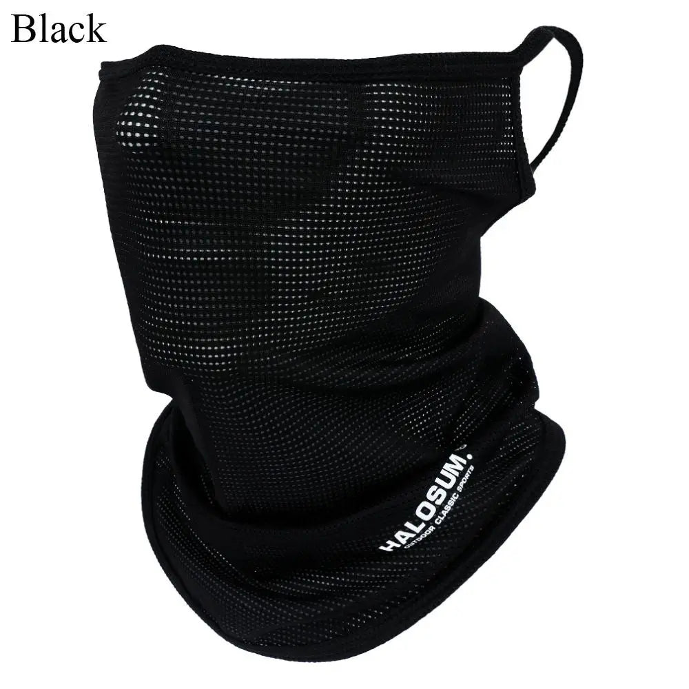 Cagoule intégrale en soie glacée d'été respirante, protection solaire et UV, écharpe de moto, cache-cou, protection solaire pour vélo