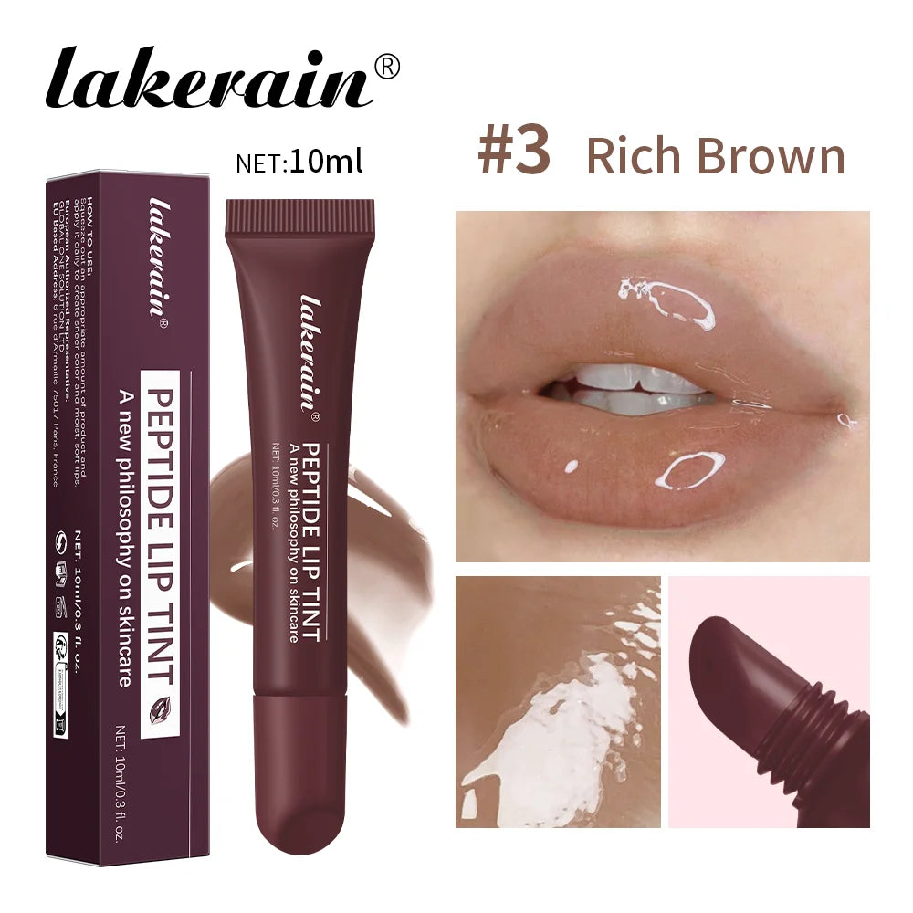 Gloss à lèvres effet miroir 10 ml, huile hydratante et nourrissante pour les lèvres, effet gel longue tenue, effet verre, estompe les ridules, sérum protecteur pour les lèvres