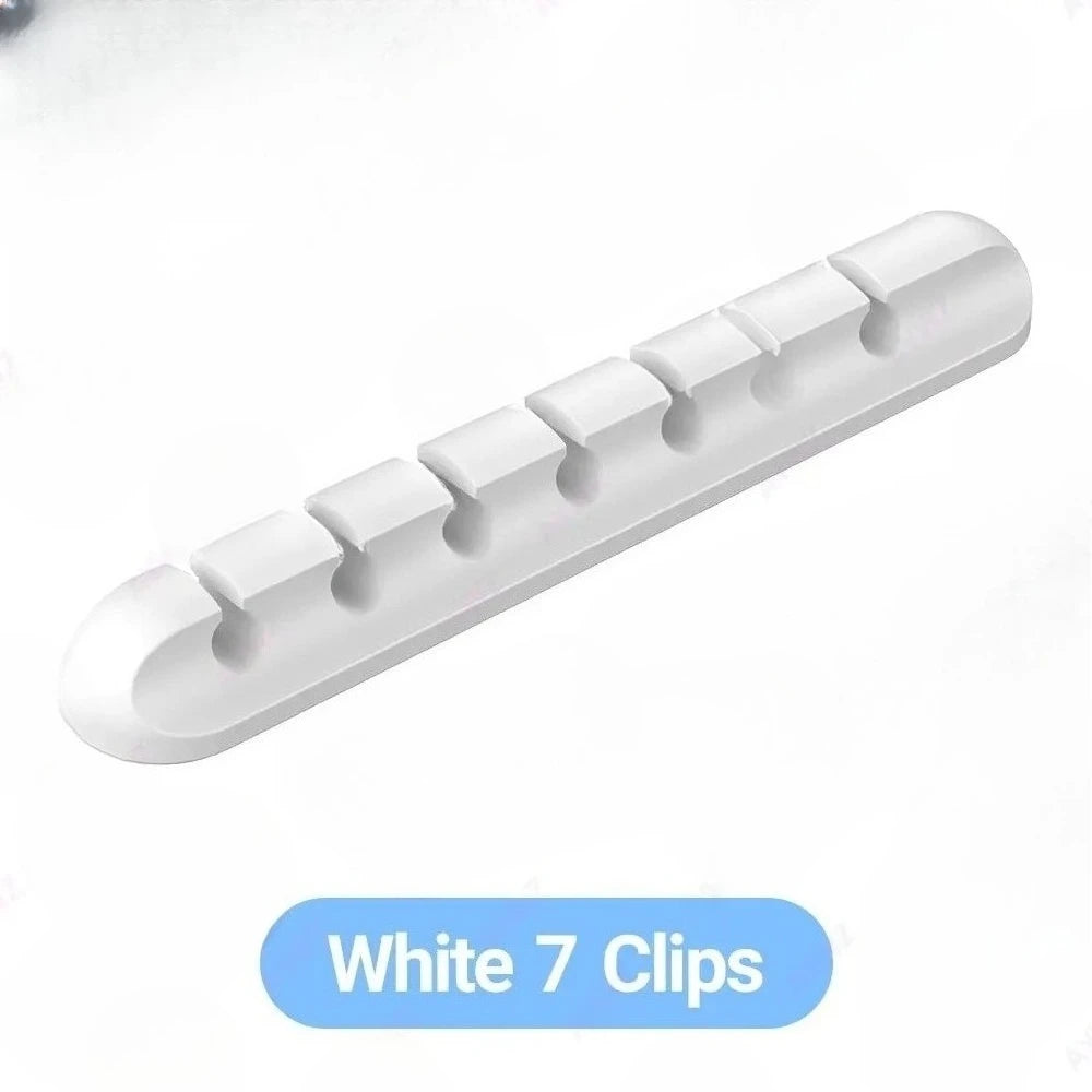 En gros Clips support de câble pour souris, casque, organisateur de fil, organisateur de câble, enrouleur de câble USB en Silicone, gestion bien rangée de bureau
