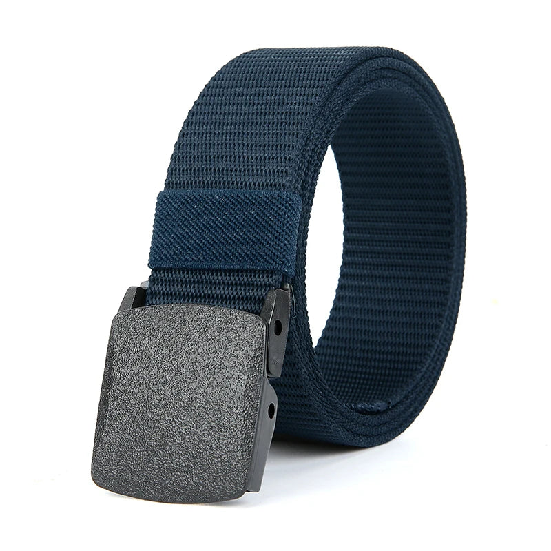 Ceinture pour hommes en plein air décontracté toile ceinture métal gratuit formation Nylon ceinture tactique avec pantalon jean ceinture sport ceintures pour hommes femmes