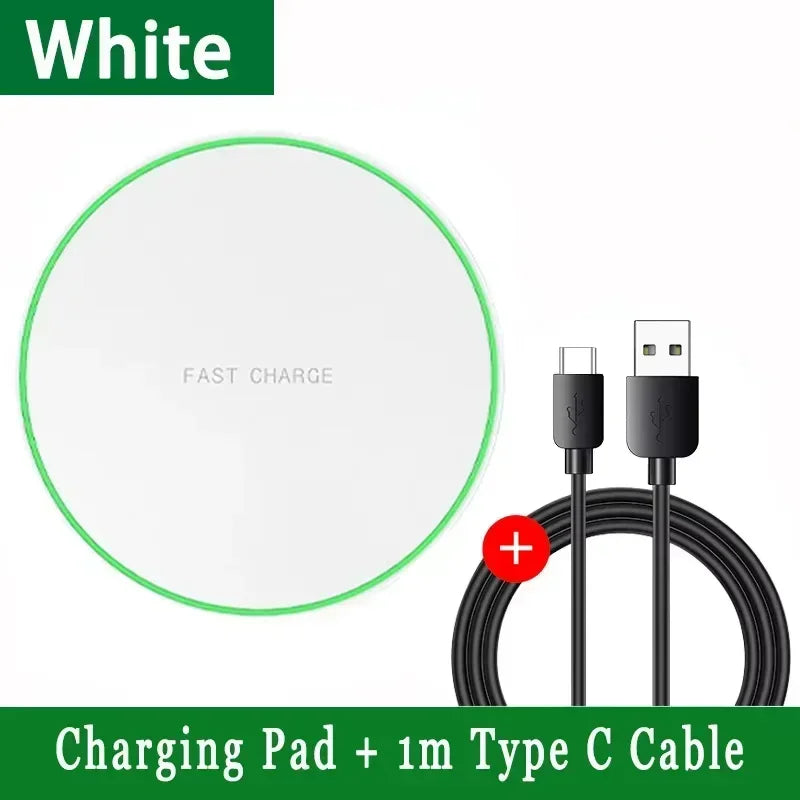 Station de charge rapide par induction pour Samsung S23/S22, Xiaomi et Huawei. Chargeur sans fil 2 en 1 pour iPhone 12-16 Pro Max