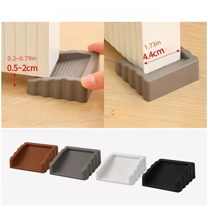 Butée de porte en TPR, cale de sécurité réutilisable, amortisseur de chocs, butée de bas de porte anti-pliage, butée anti-collision, pour la maison et le bureau