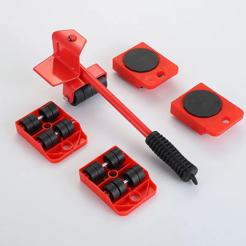 Kit de déménagement de meubles avec roulettes, outils de levage et de transport, barre de déplacement, appareil pour déplacer des objets lourds, outil manuel