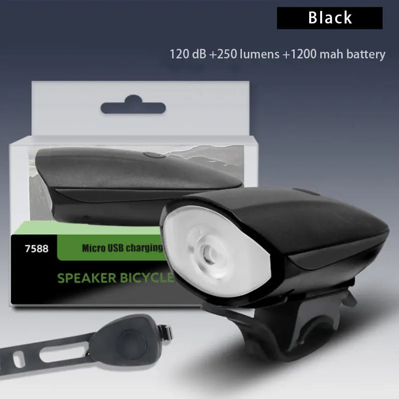 Waterproof 3 Modes Bicycle Headlight USB Rechargeable Mountain Bike LED Flashlight Safety Night Riding Bike Accessories
