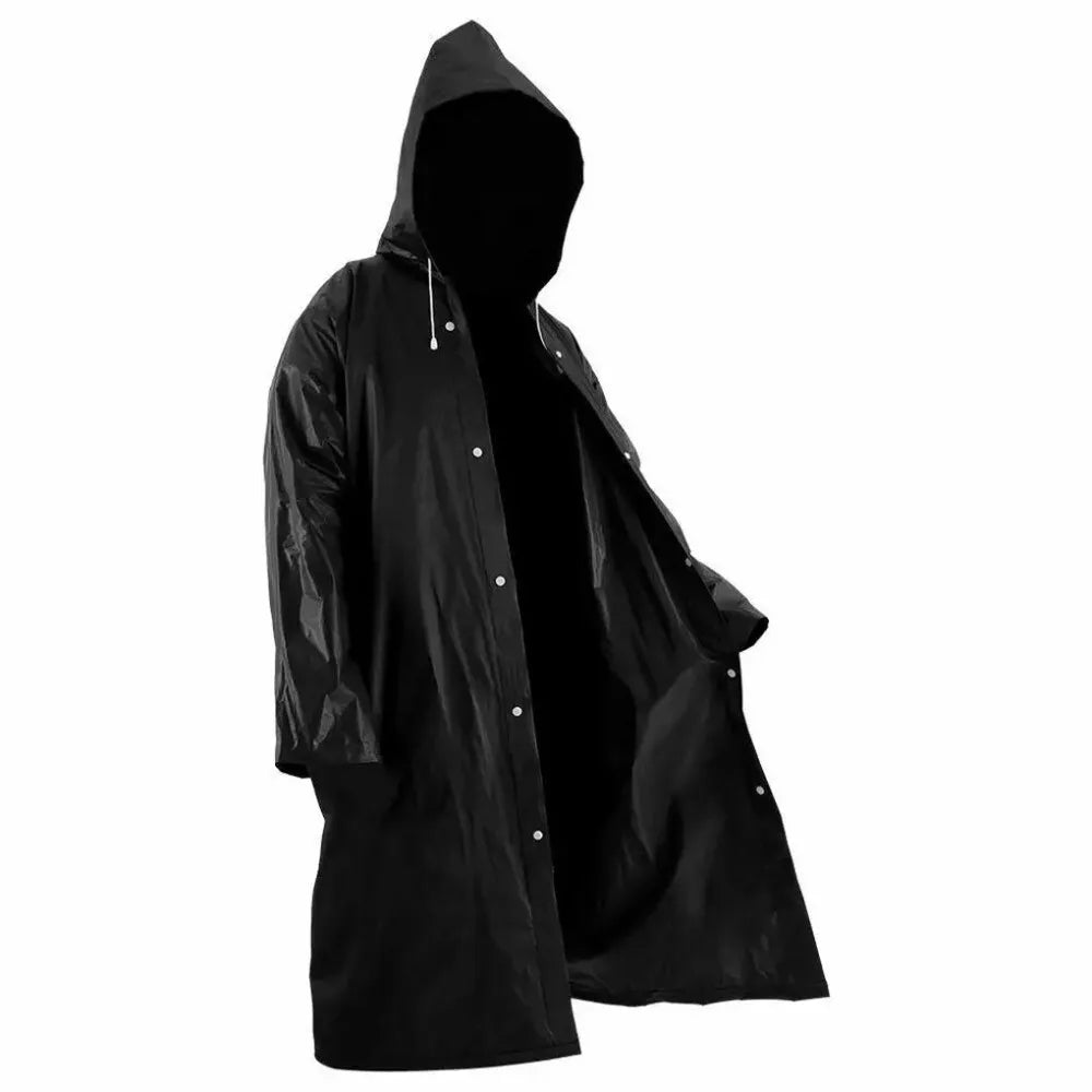 Raincoat Waterproof EVA Adults Thicken Hooded Raincoat Women Outdoors Rainwear Rain Clothes Covers