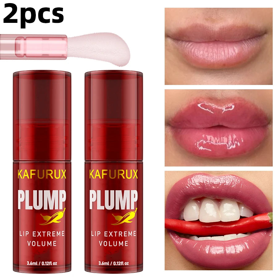 1 huile à lèvres repulpant longue tenue, sérum hydratant et brillant, essence volumissante instantanée, répare les ridules des lèvres et augmente leur volume