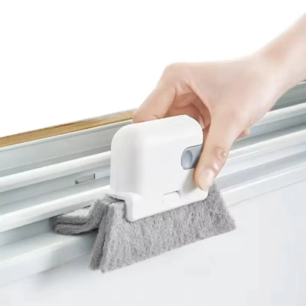 Brosse de nettoyage de fente de fenêtre amovible 2 en 1, rainure de porte et de fenêtre, fente de fenêtre en verre, brosse à angle mort, couture de rebord de fenêtre