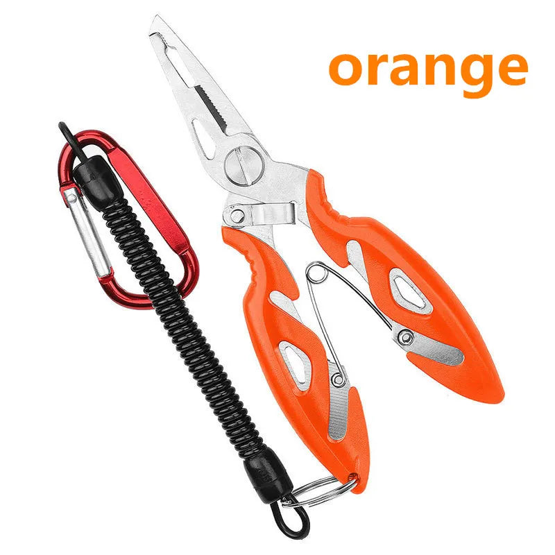 Pince de pêche, coupe-fil, ciseaux, mini dégorgeoir, outils multifonctions, nouvelle mâchoire à bec noir, plomb de pêche d'extérieur