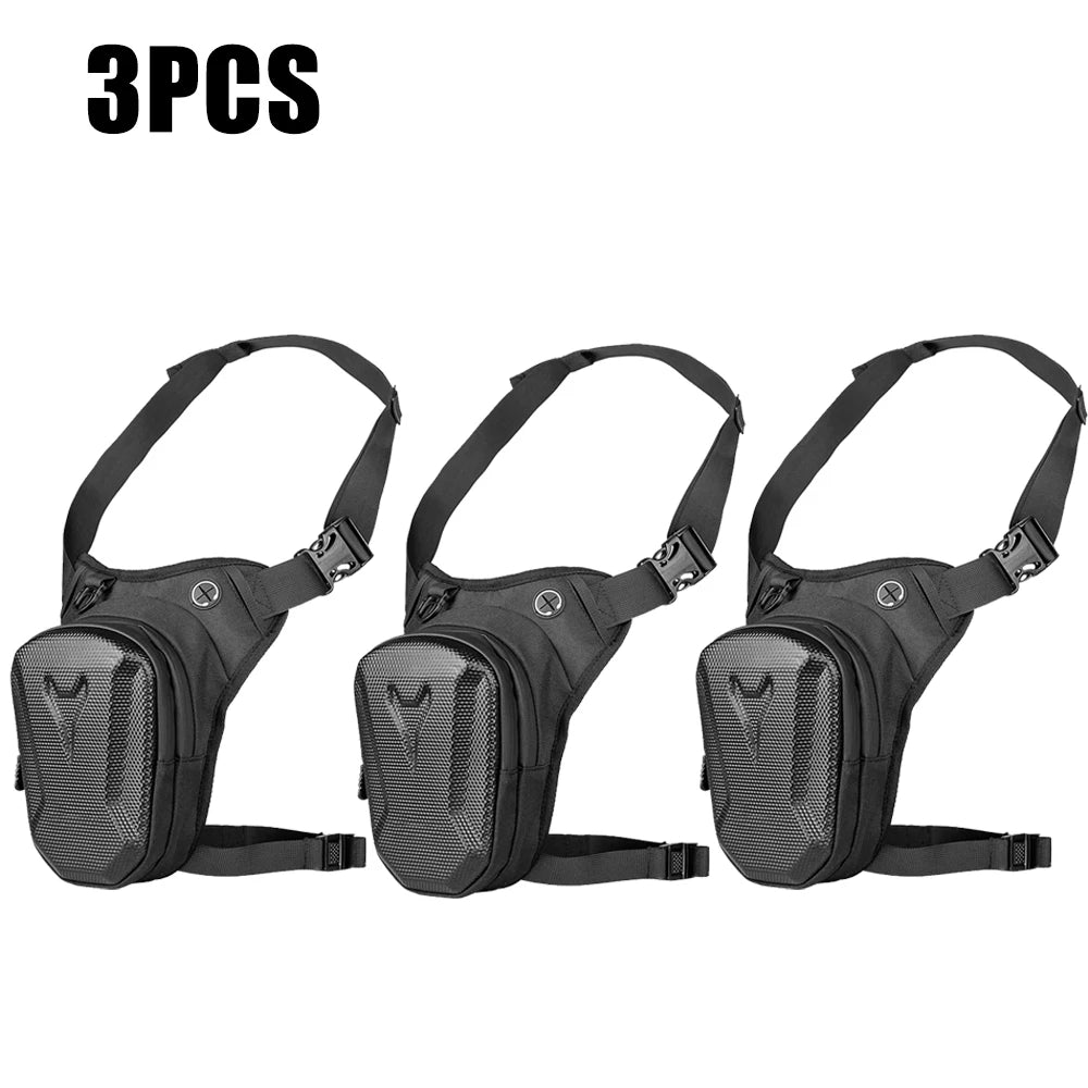 Sacoche de jambe pour homme, idéale pour la moto, le camping, les loisirs, les voyages, la randonnée, l'alpinisme et les activités de plein air. Sacoche de ceinture imperméable avec poche