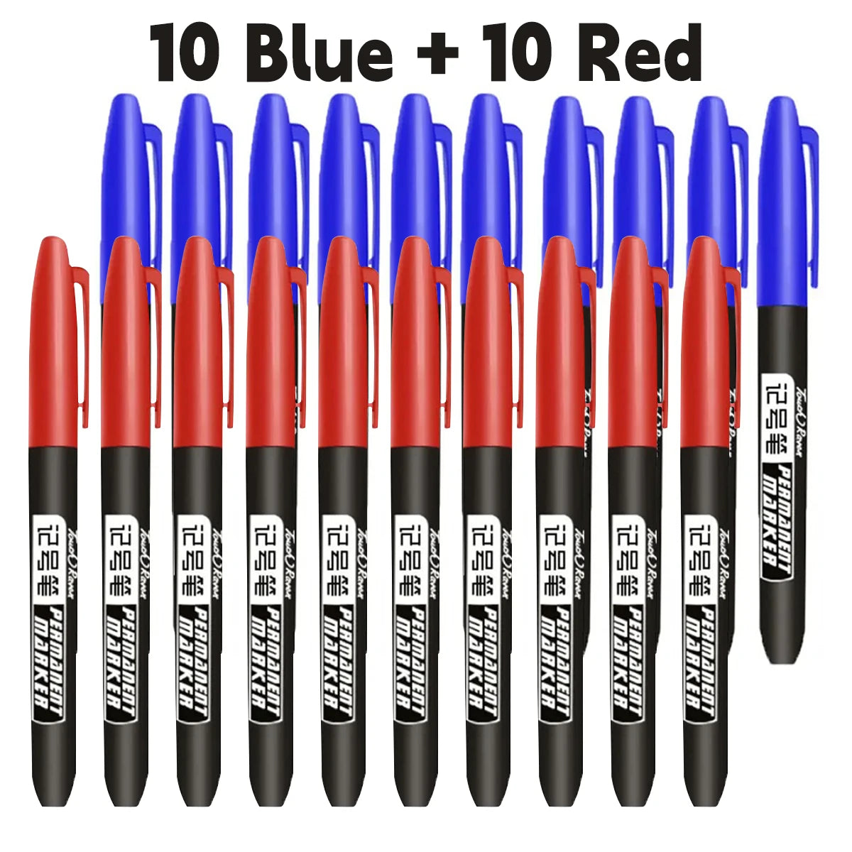 Stylo marqueur Permanent pour dessin Manga, 6 pièces, noir, bleu, rouge, encre étanche, stylos pour croquis, papeterie fournitures scolaires d'art