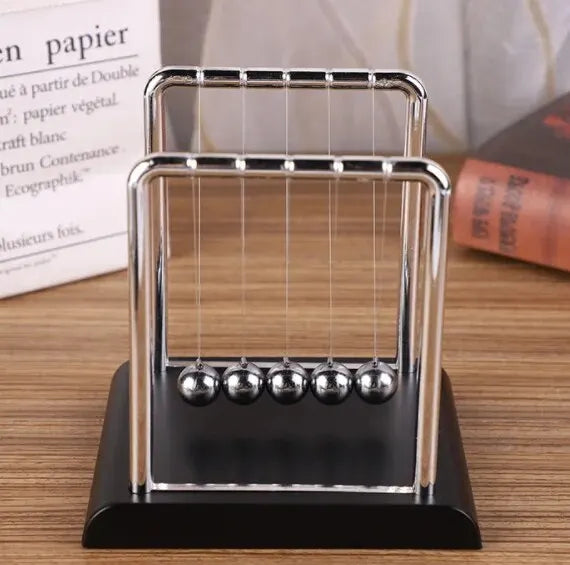 Newton's Cradle Balance boule en acier, fournitures d'enseignement, pendule scientifique physique, jouets de bureau, anti-Stress, cadeaux, décoration de la maison