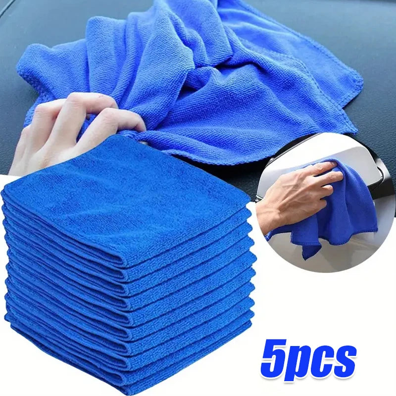 Serviettes en microfibre, 10 pièces, chiffon de séchage pour lavage de voiture, chiffons de nettoyage ménager, chiffon de polissage pour détails automobiles, outils de nettoyage pour la maison