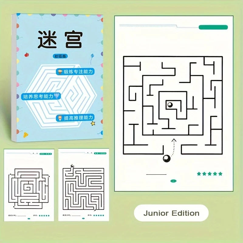 Children Maze Game Book Student Concentration Training Intellectual Development Educational Early Learning Toys Kids Gifts
