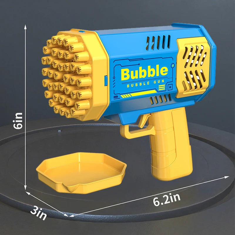 Machine à bulles 40 trous entièrement automatique avec lumière, pour l'extérieur, sans piles ni eau